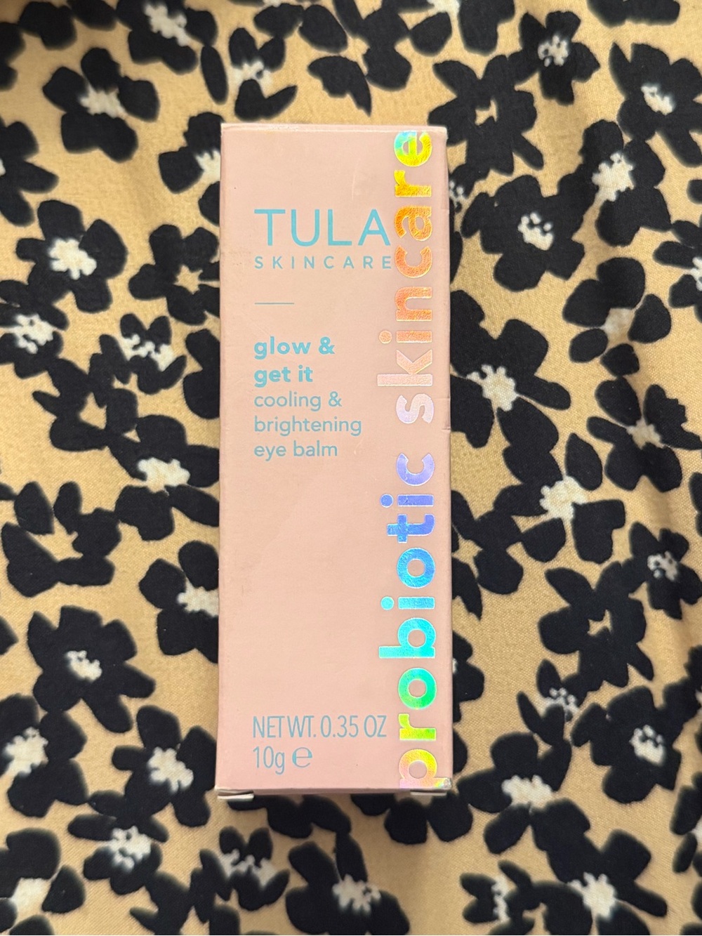 TULA Skincare Rose Glow Get It Cooling Brightening Eye Balm 0.35oz 10g Full Size